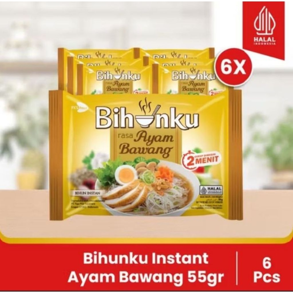 

Trimashop - Paket Bundling - Bihunku Instan - Ayam Bawang - 55gr - 6pcs