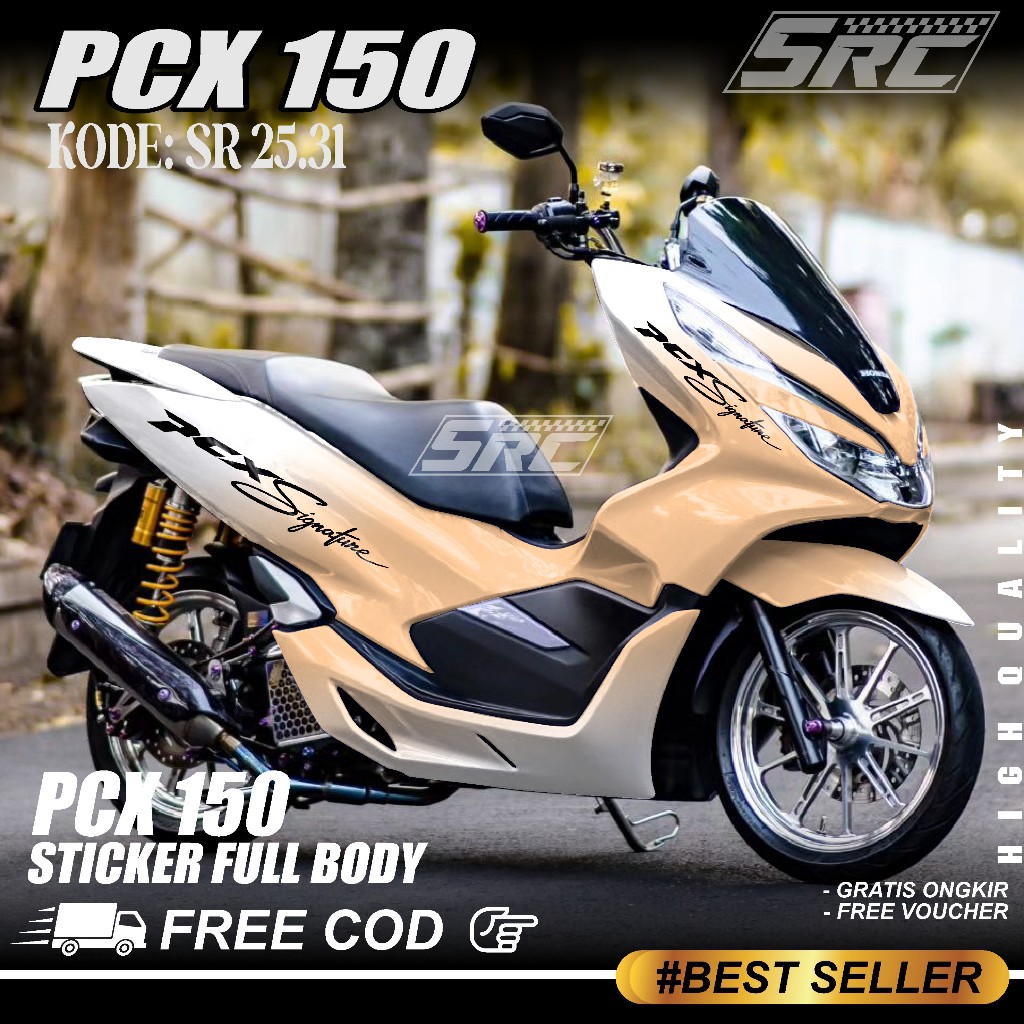 COD Sticker Decal Full Body Honda PCX 150 Tahun 2017 2018 2019 2020 2021 Sticker Full Body PCX 150 S