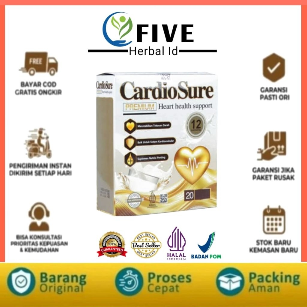 

CARDIOSURE PREMIUM MILK SUSU OBAT HIPERTENSI JANTUNG KORONER STRUK KOLESTEROL