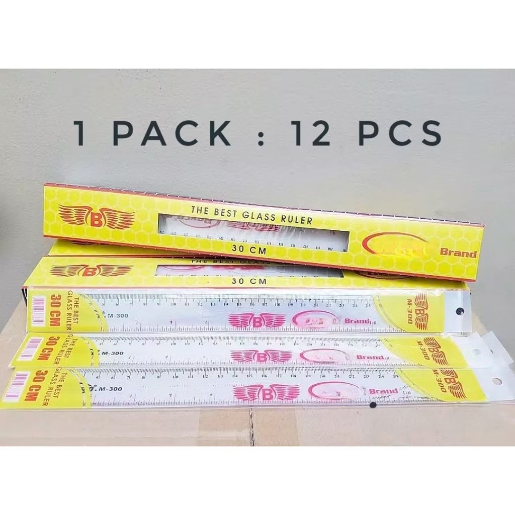 

PENGGARIS CLEAR TRANSPARAN RULER GARISAN FANCY/mika akrilik 30 CM 1 PAK IS! 12 PCS