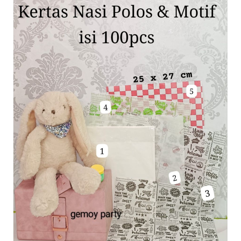 

varian kertas mekdi warna warni ukuran 25x27cm 30x30cm kertas hamburger laminas isi 10 lembar