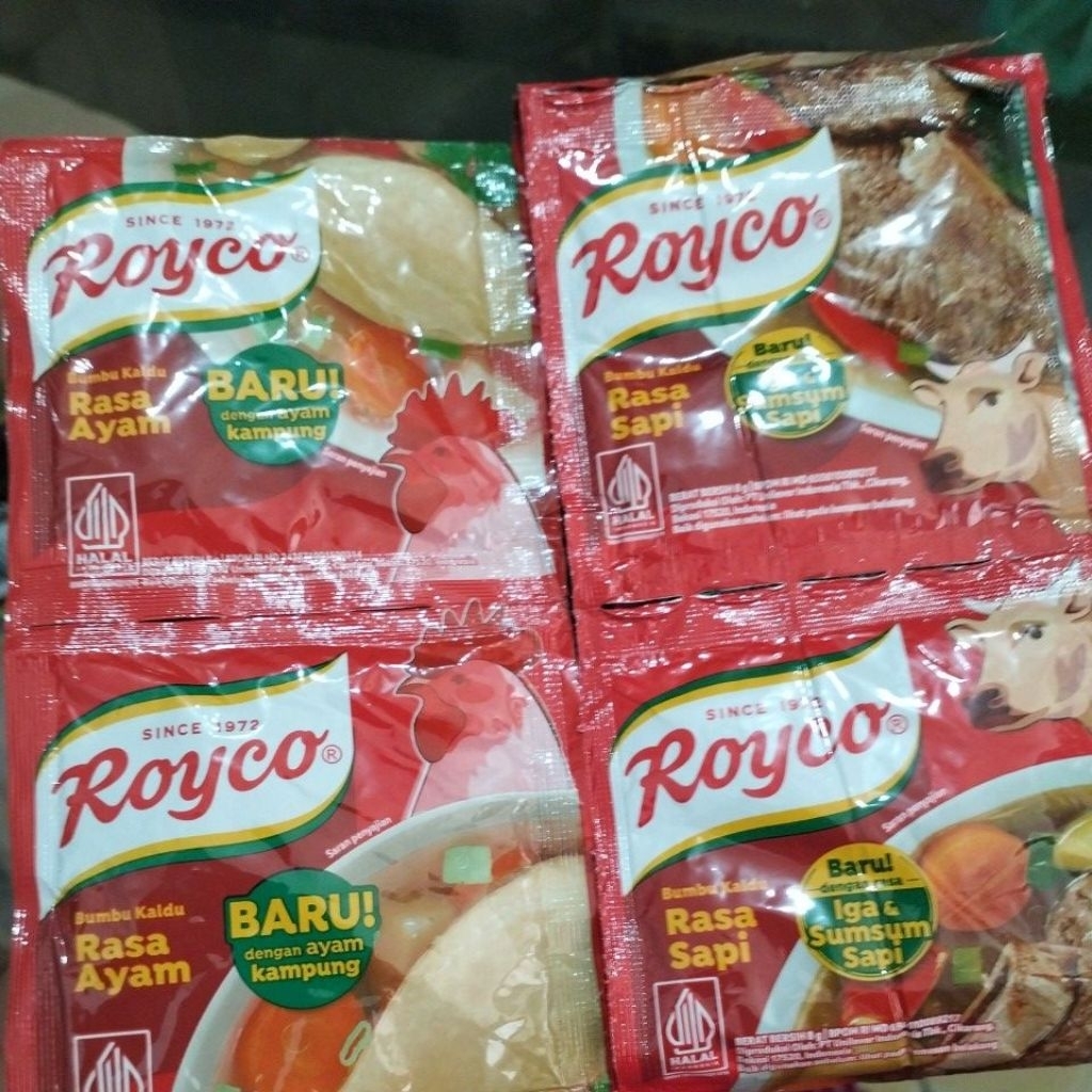 

Royco bumbu masak/bumbu masak Royco rasa sapi dan rasa ayam renteng isi 12 pc/penyedap rasa royco