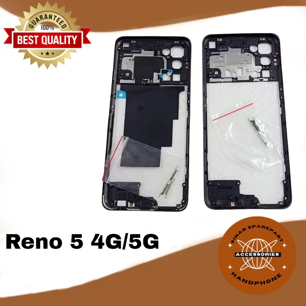 BEZEL BAZEL TUTUP MESIN OPPO RENO 5 5G / RENO 5 4G TULANG TENGAH NEW