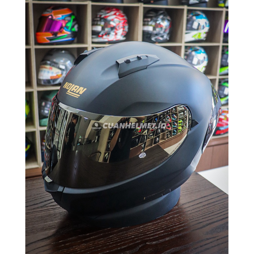 Nolan N606 Sport Flat Black Golden Edition / Helm Full Face Nolan Model Sport Touring Original