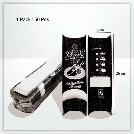 

Bungkus kebab Dus kebab Packing kebab Jumbo 50 pcs.