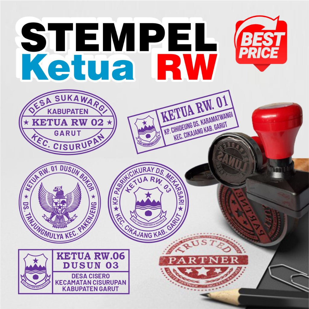 

STEMPEL CAP KETUA RW KETUA RUKUN WARGA