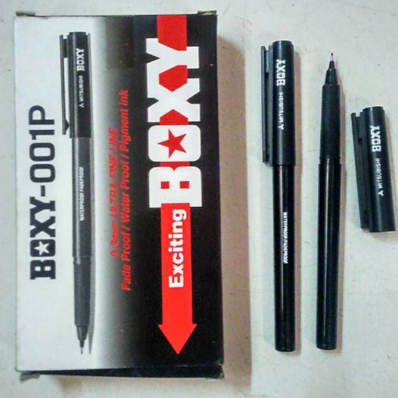 

Pulpen Boxy 001P 0.3mm / Bolpen Tebal Boxy