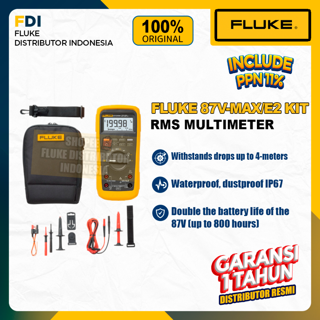 Fluke 87V MAX E2 Industrial Electrician Combo Kit