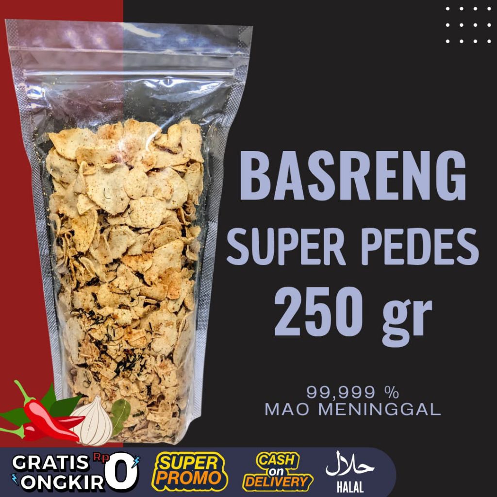 

BASRENG DAUN JERUK PEDES NAMPOL 250 GR
