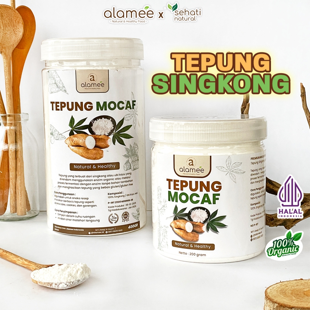 

ALAMEE Tepung Mocafine Gluten Free Tepung Singkong Sehat Rendah Gula High Fiber 400gr