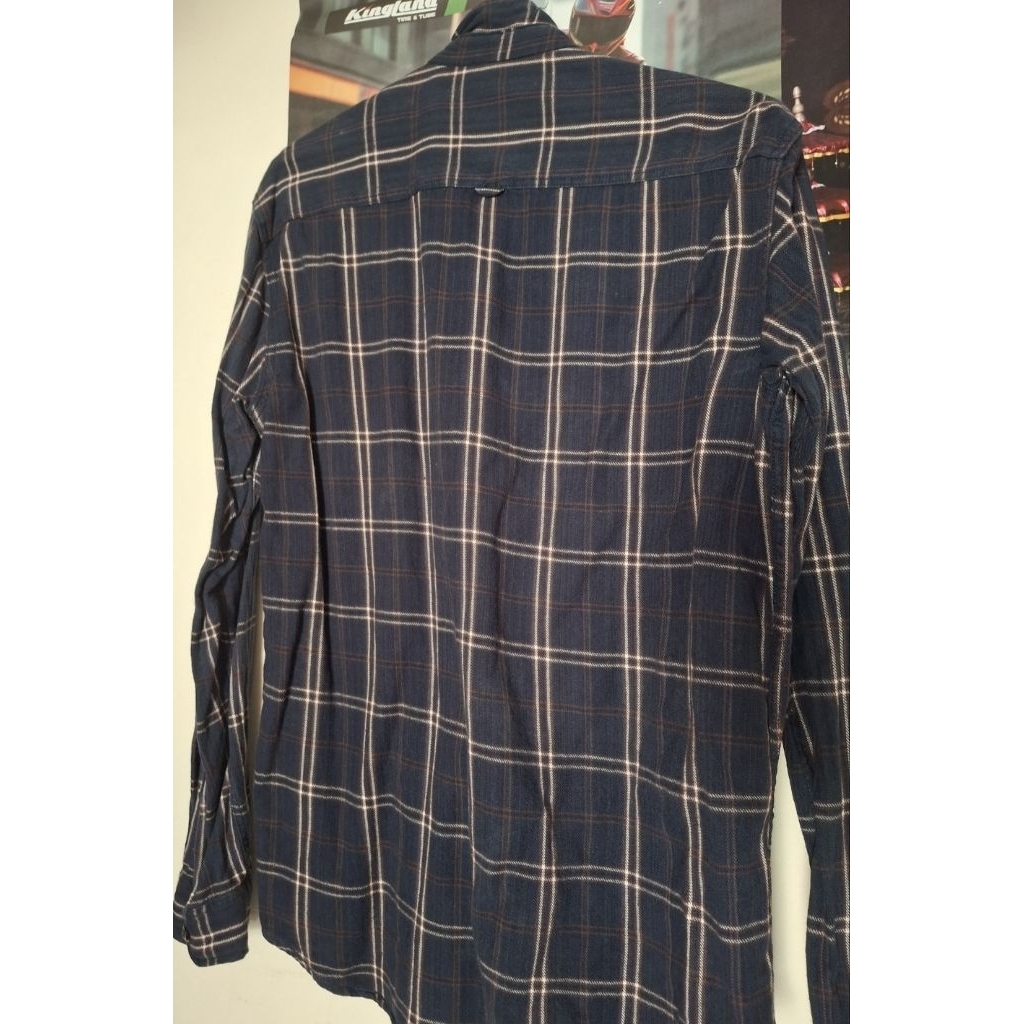 PL kemeja pria flanel murmer