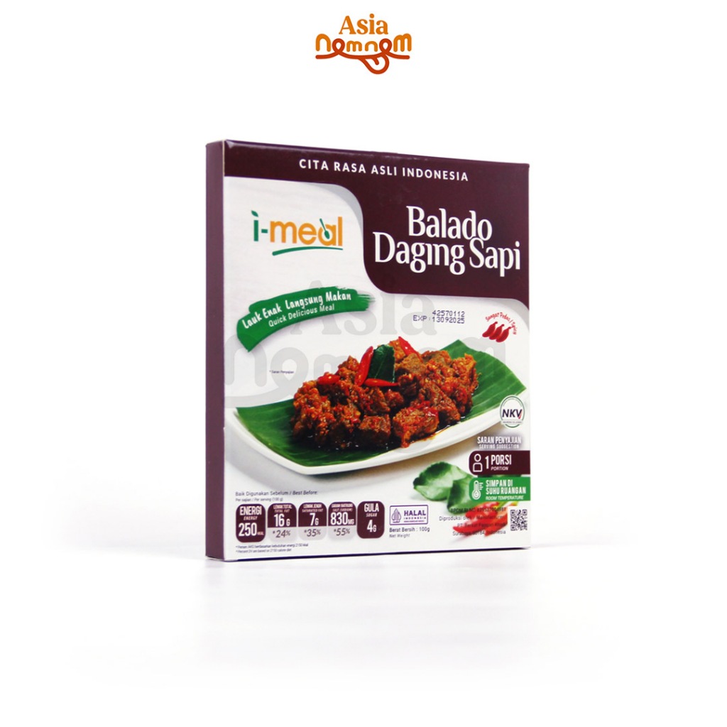 

I-meal makanan siap saji - balado daging sapi 100 g (EXP SEPT 2025)