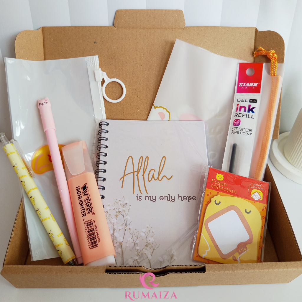 

Paket Alat Tulis 8in1 / Set Alat Tulis / Kado Siswa/Kado teman /Hampers kado wisuda