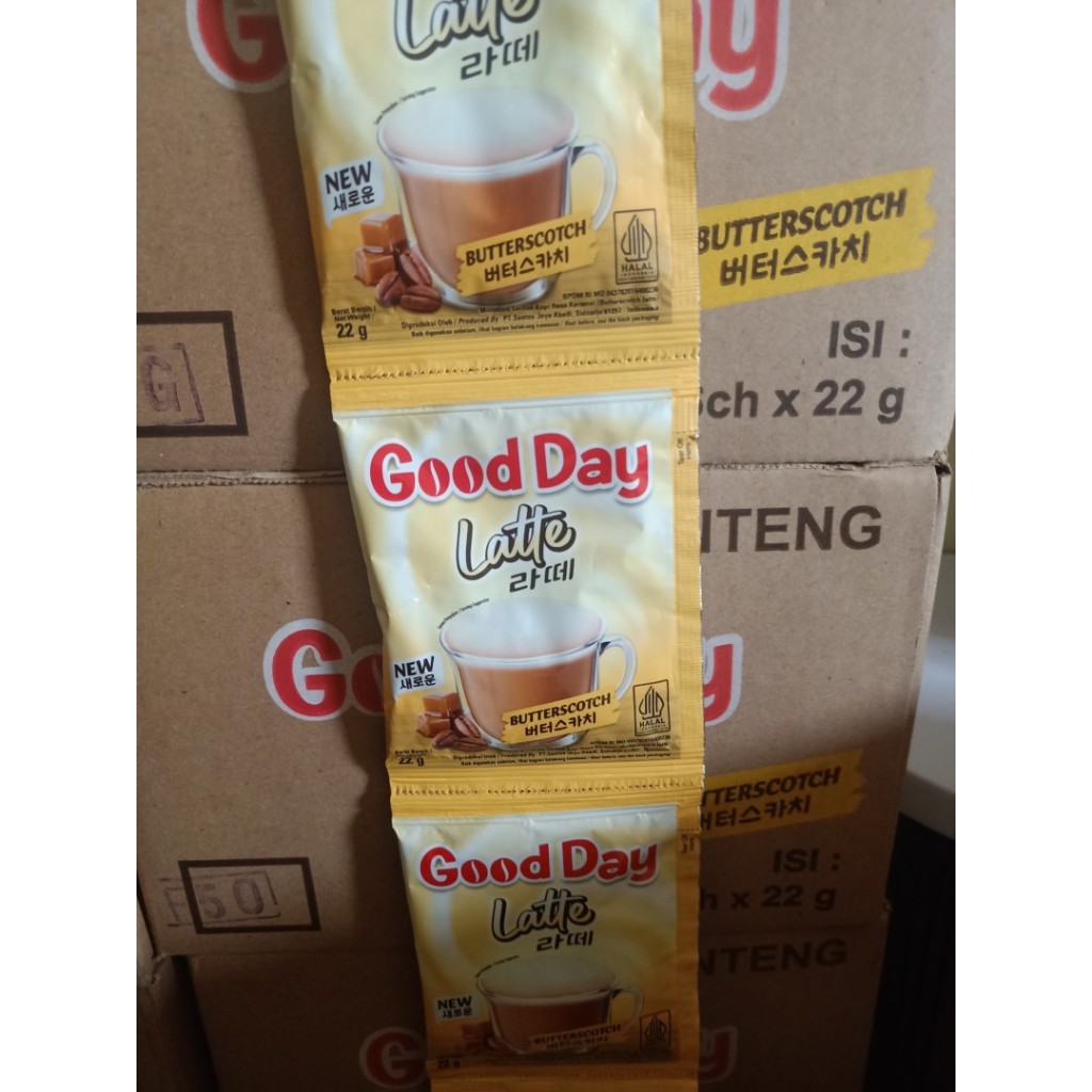 

1 DUS Good Day Latte Butterscotch Kopi Good Day Korea