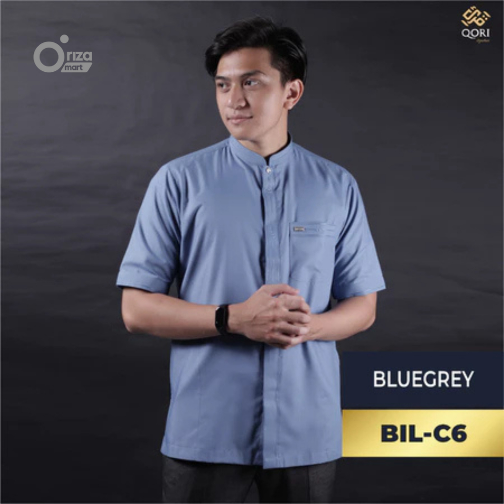 Qori Apparel ORI/Baju Koko Lengan Pendek/Bilal Bin Rabah ( BIL-1 )