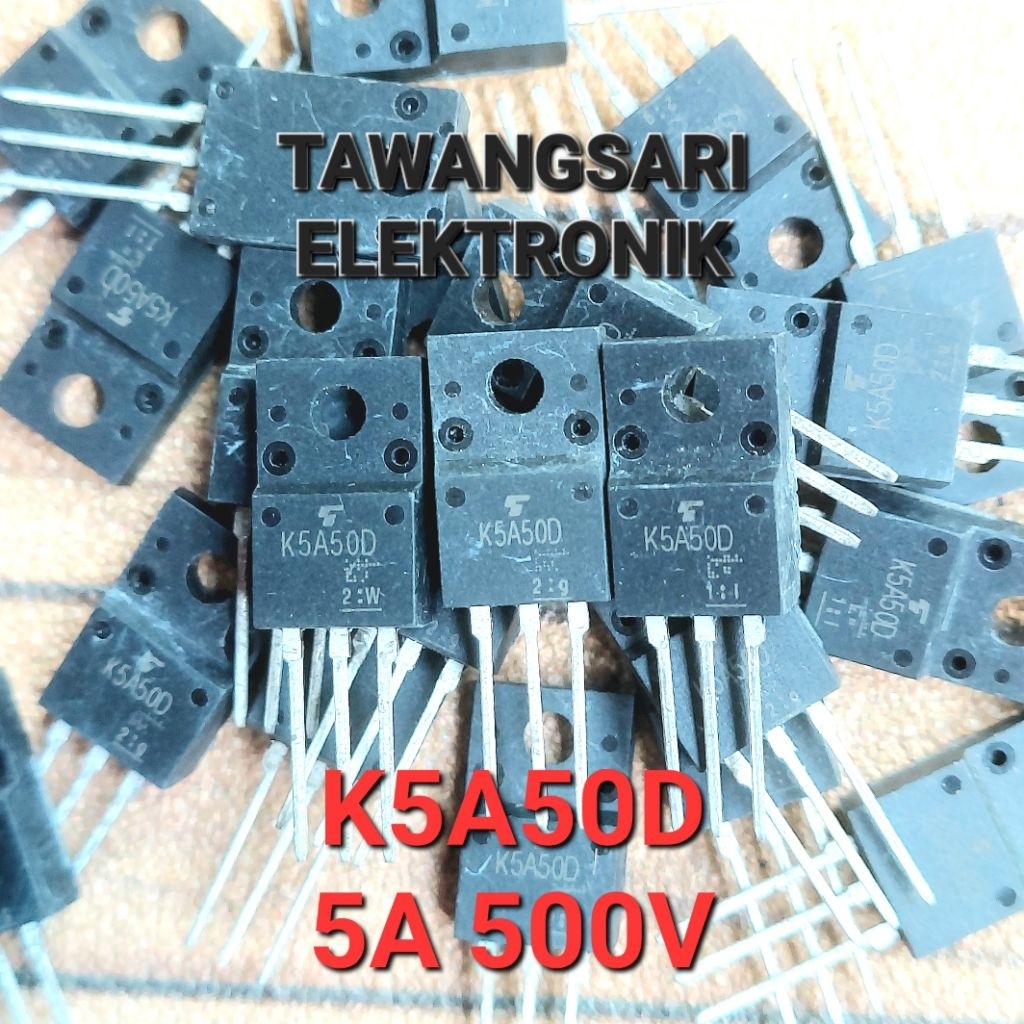 mosfet k5a50d original 5a 500v mosfet k 5a50d fet k5a50d bodi kecil
