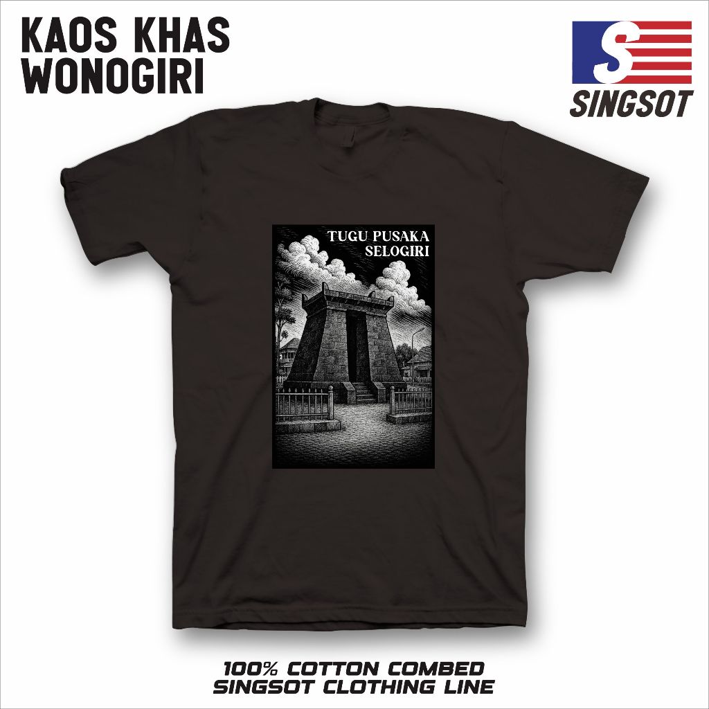 Kaos Wisata Wonogiri Kaos Tugu Pusaka Selogiri Wonogiri Kaos Khas Wonogiri