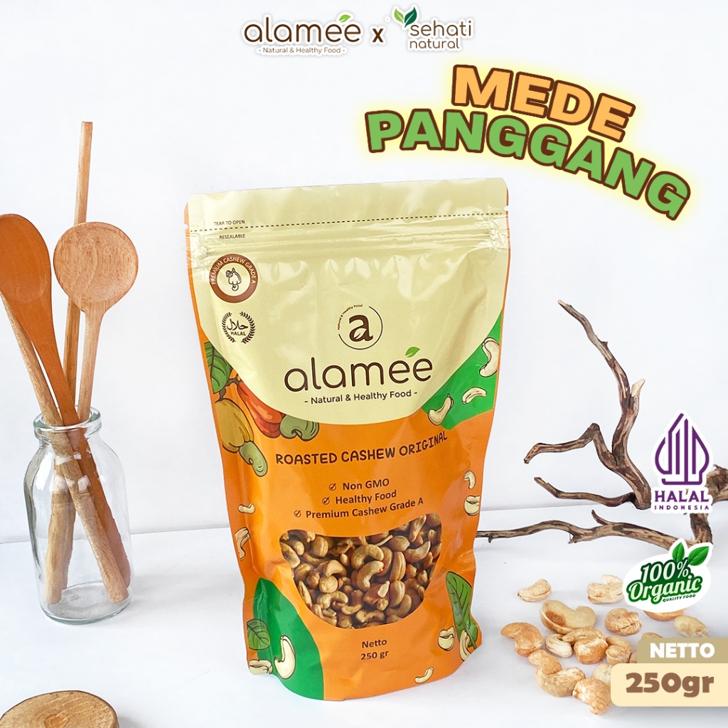 

Kacang Mede Mete Mente Panggang Roasted Oven Matang Super Jumbo Grade A Original Alami Asli