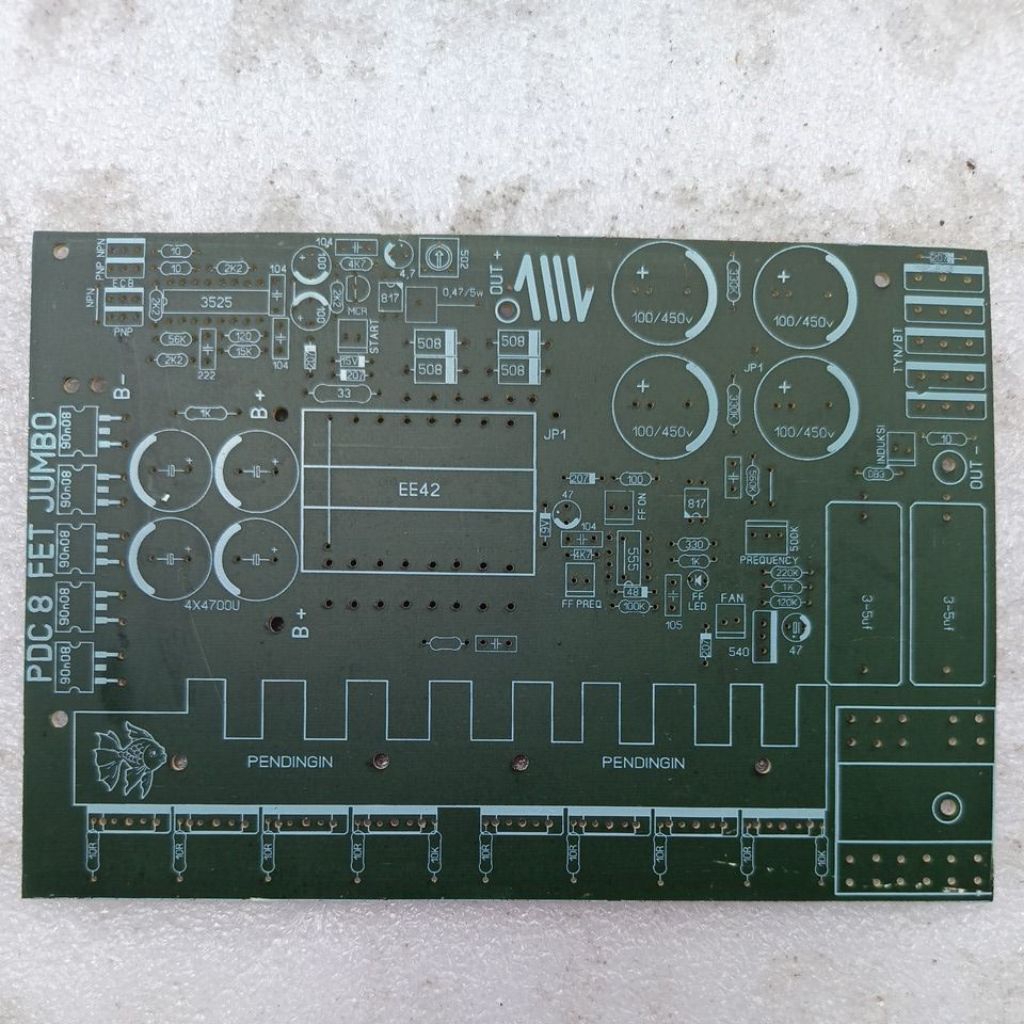 Pcb Pdc 8 mosfet mini/jumbo bahan fiber tidak mudah pecah