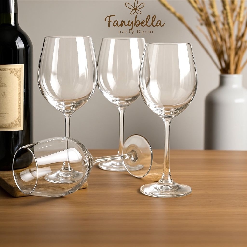 Gelas Kristak Kaca setengah Lusin Import Dekorasi Rumah Lebaran/ FANYBELLA