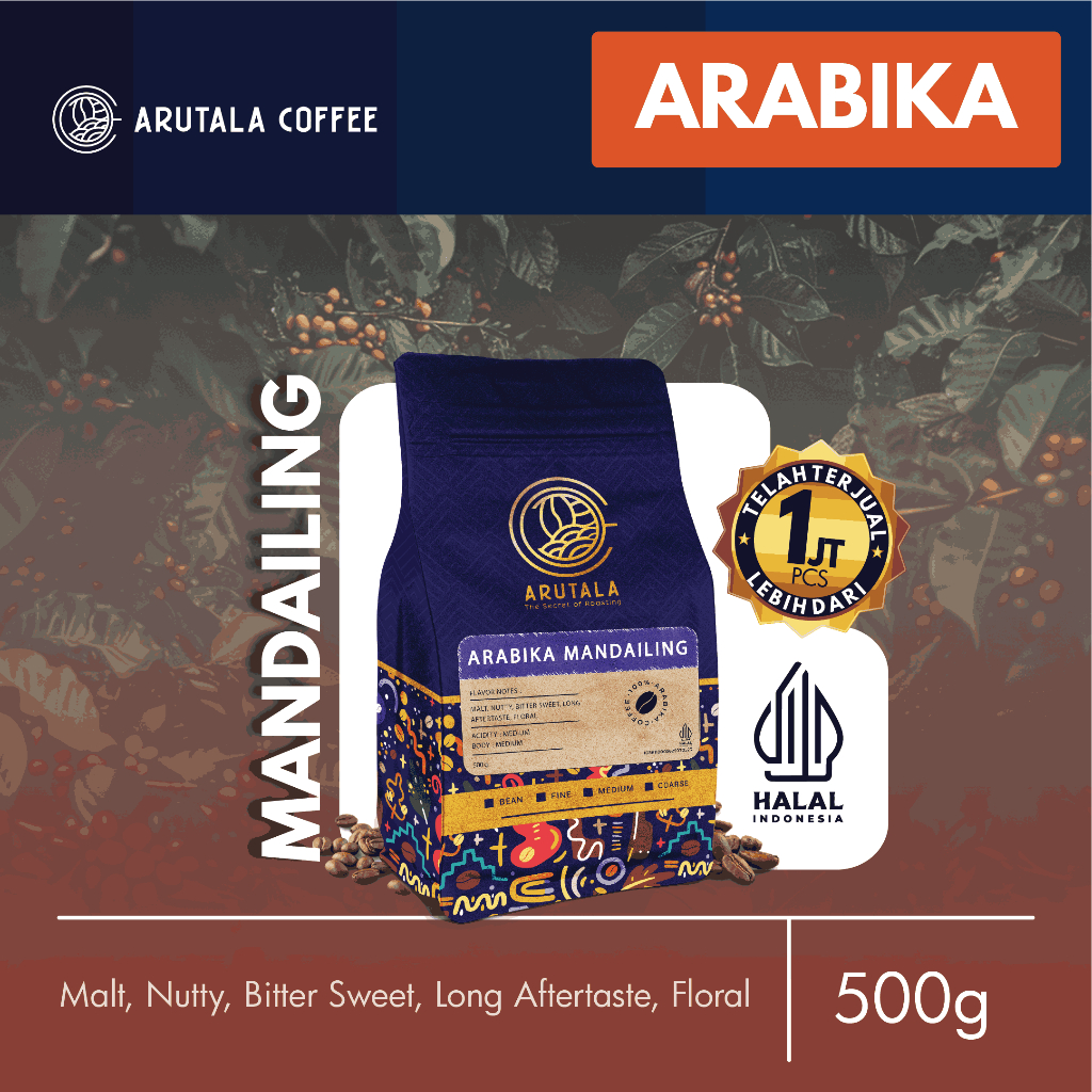 

ARUTALA Kopi Arabika Mandailing 500 gram