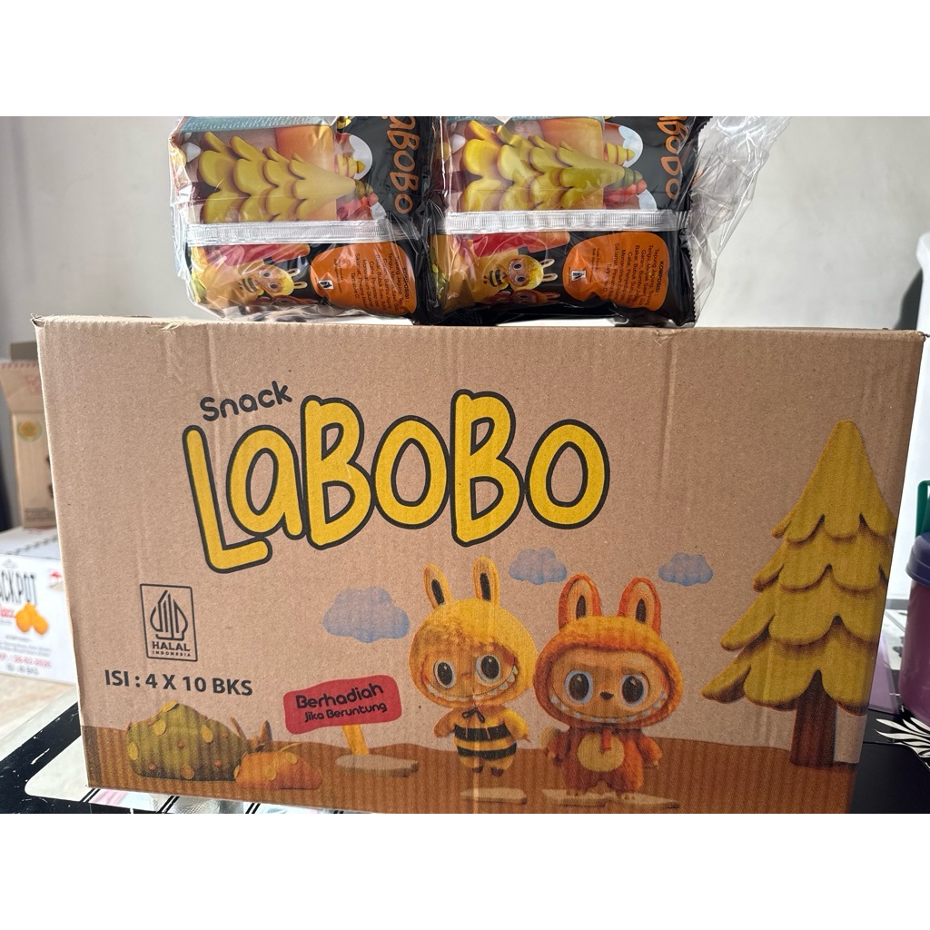 

snack berhadiah LABOBO 10pcs/renteng hampers ulang tahun/dijual lagi