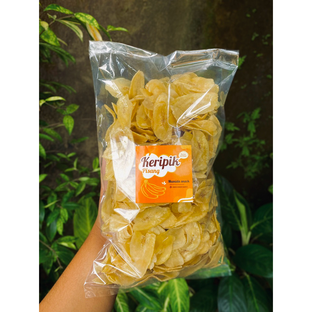 

keripik pisang asin gurih renyah rasa original 500gram