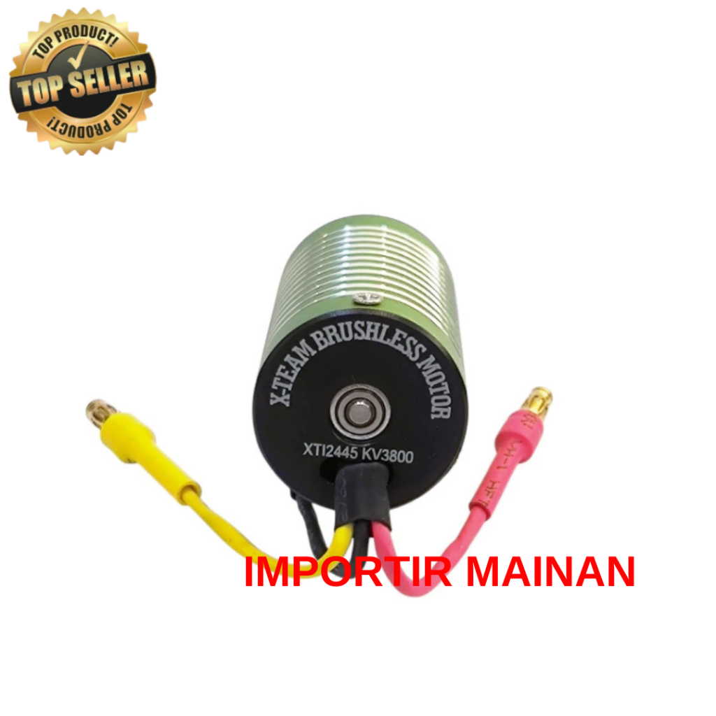 XTI X-TEAM inrunner motor brushless 2445 3800kv 4500kv 4900kv untuk rc car skala 1:16 1:14 rc boat