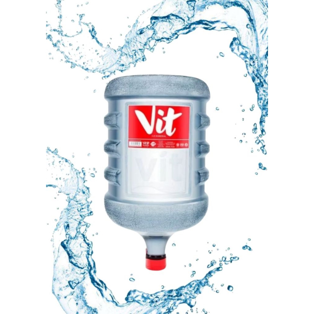 

Vit Air Galon 19 liter ( galon baru + isi )