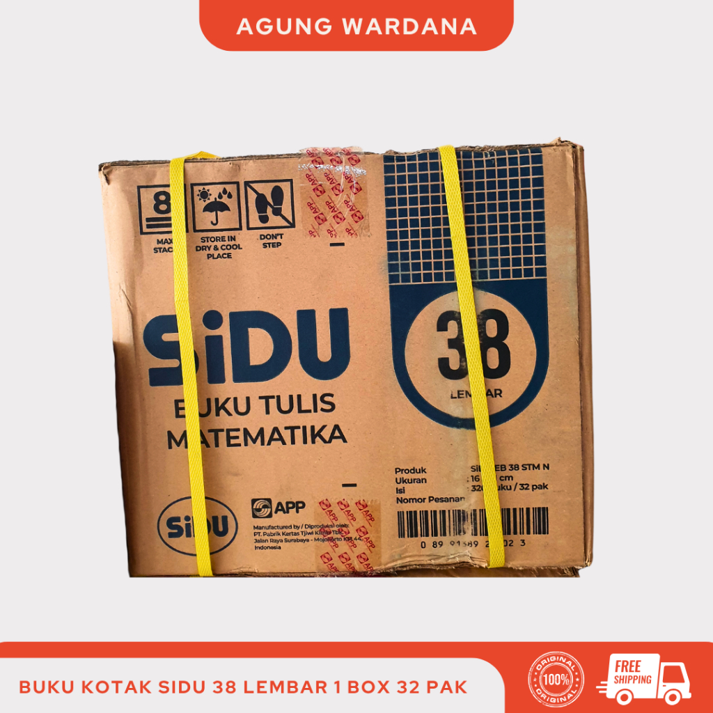 

BUKU KOTAK MATEMATIKA STRIMIN SIDU 1 BOX / DUS ISI 32 PAK (320 PCS)