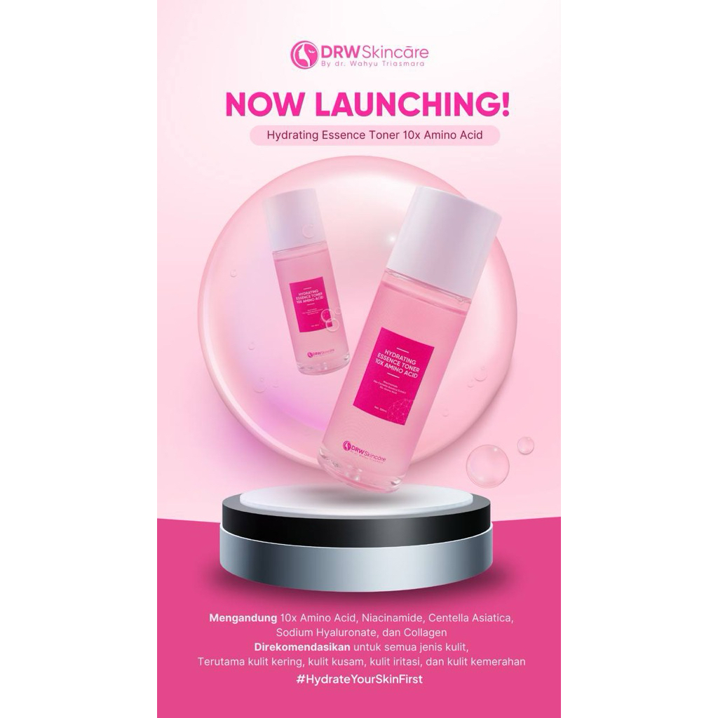 Toner drw skincare honey lime chamomile kulit norma jerawat flek original