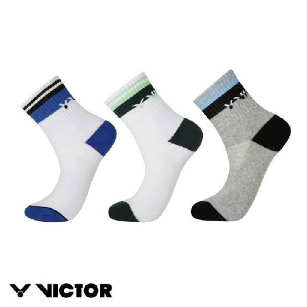 VICTOR Kaos Kaki Badminton Original Taiwan Anti Slip Cool C-5049 C-5126 C-5087 Socks Olahraga Buluta