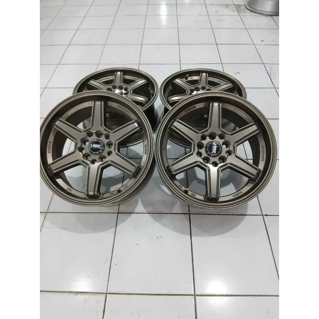 Velg Mobil Bekas Racing Hsr Minas Ring 16 x7 Et42 Baut 5x100/114,3 Buat Innova Rush Camry Terios