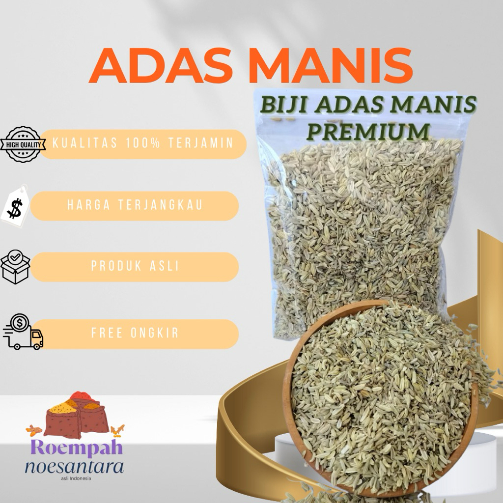 

Adas Manis 100% ASLI Tanpa Campuran Adas Manis Murni 100g 250g 500g 1kg Herbal Kualitas Jamin