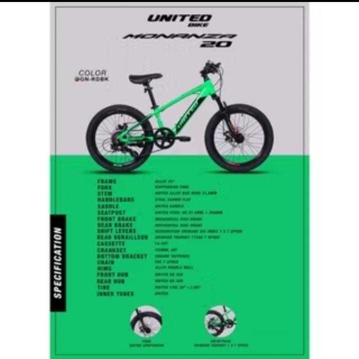 SEPEDA GUNUNG MTB 20 UNITED MONANZA