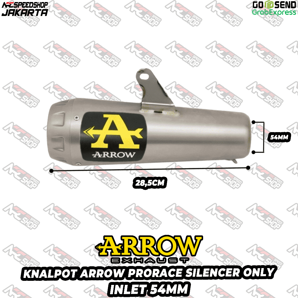 Knalpot Arrow pro race titanium original Italy slincer only
