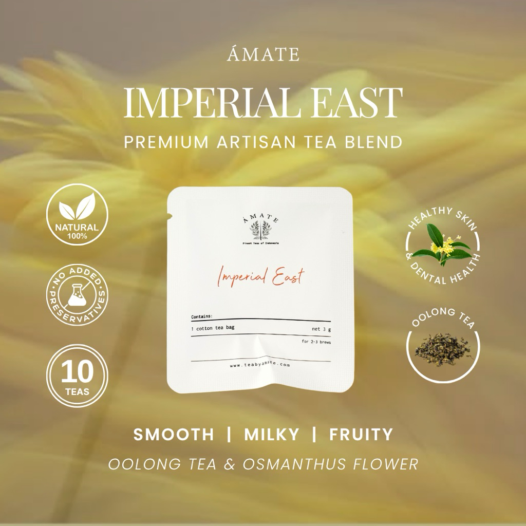 

Osmanthus Oolong Tea (isi 10) - Teh Oolong Premium - AMATE Imperial East
