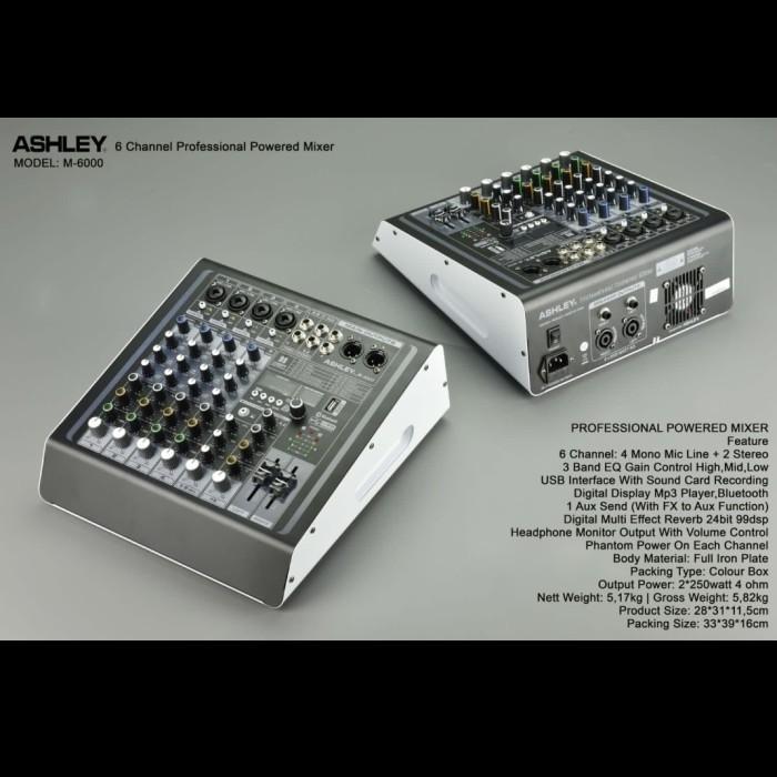 Mixer Power Ashley M6000 6 Channel