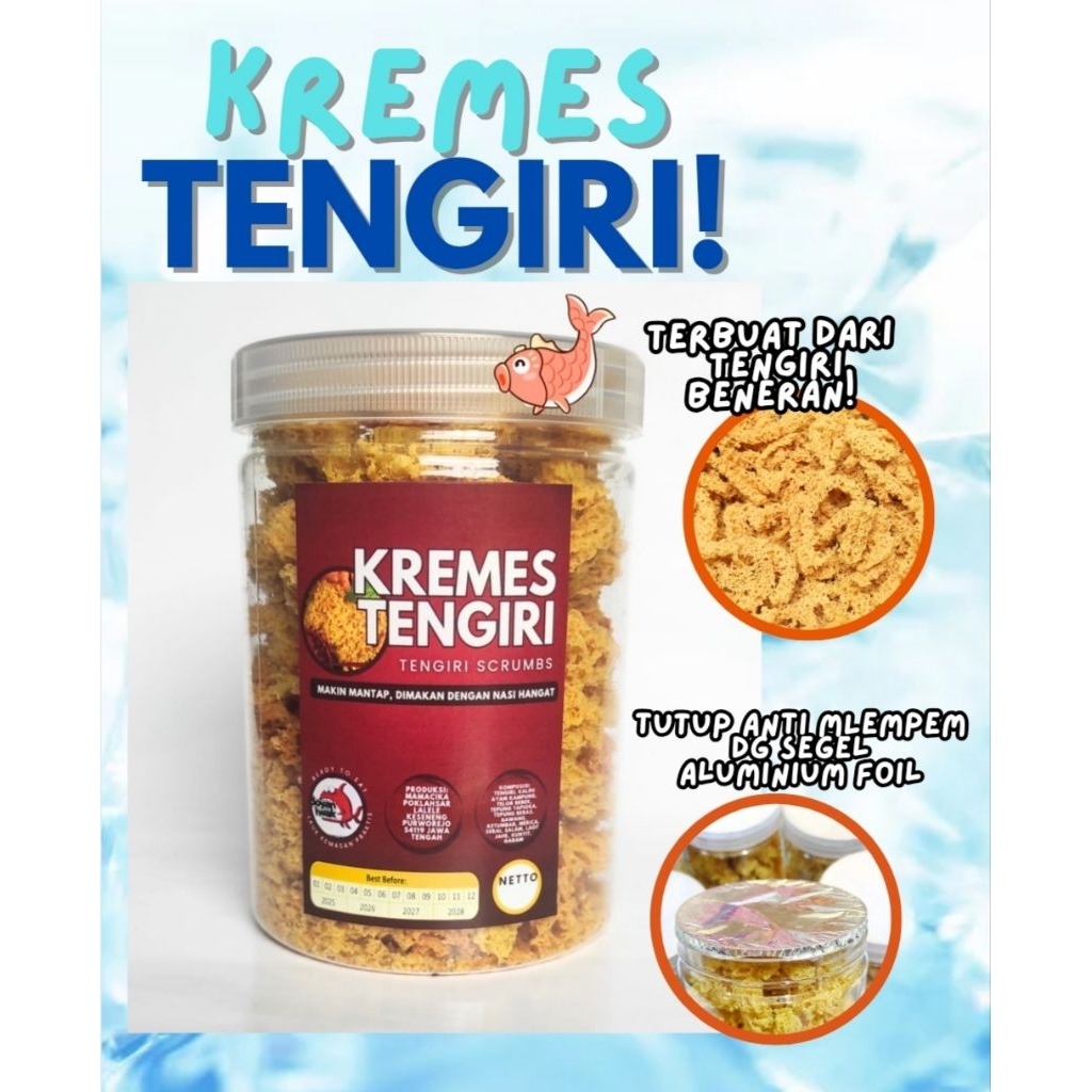 

KREMES IKAN TENGIRI / 100 g kremesantengiri / kremesanikan / kremesan Mpasi / cemilanSehatAnak / anak GTM / kremesan non msg