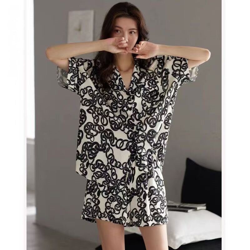 Piyama Wanita Sutra Es Pendek - Nyaman Tidur & Beristirahat, Kain Halus Import/daster/baju tidur wan