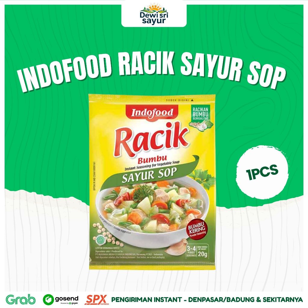 

Indofood Racik Sayur Sop 1 pcs – Dewi Sri Sayur