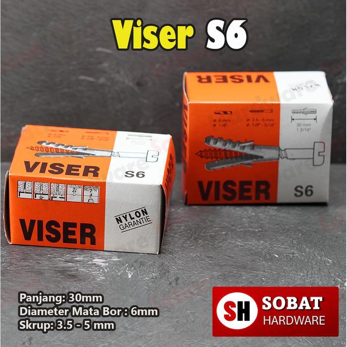 Viser S6 Lubang Dinding 6mm