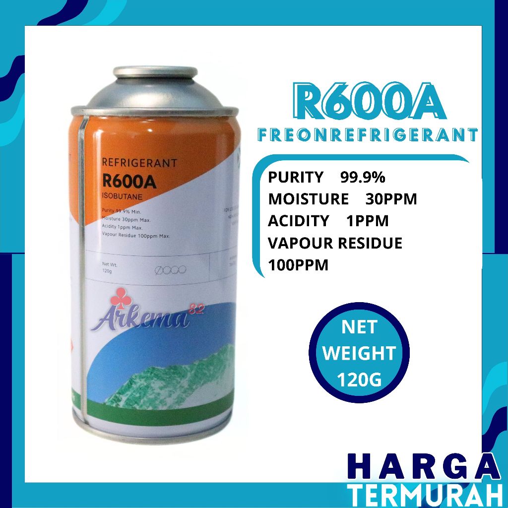 Freyon R600 Freon R600a Tabung Kompresor Kulkas Mesin Cuci Ac Air Conditioner