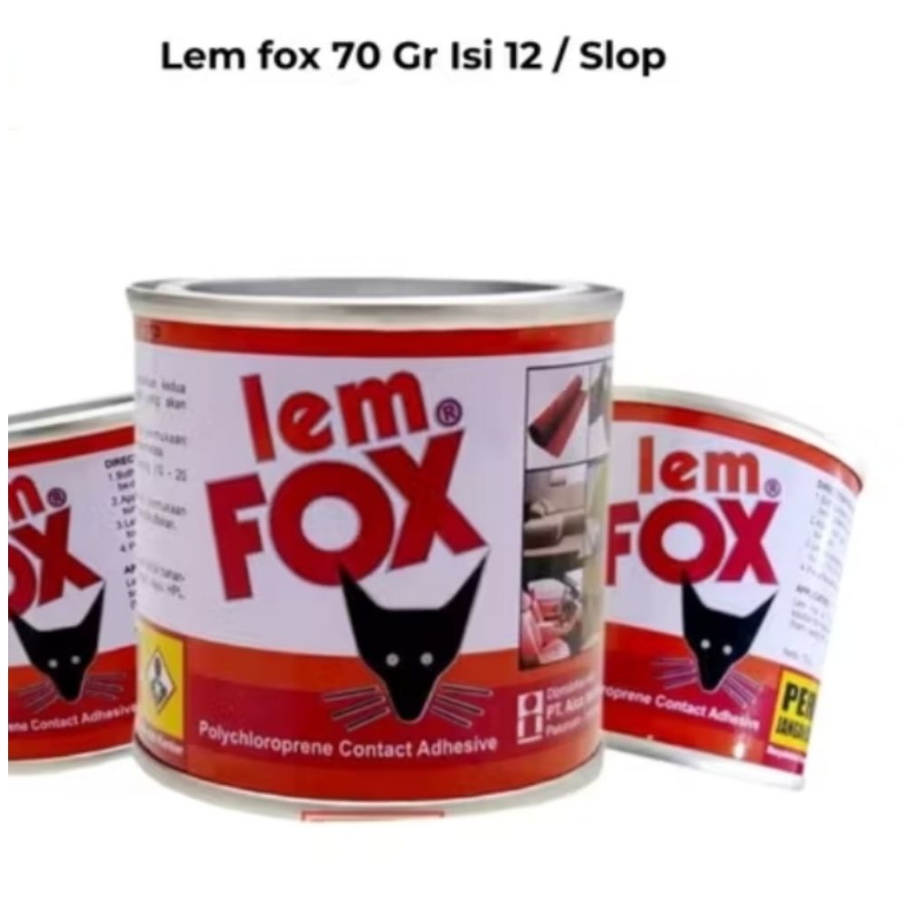 

Lem Fox Kaleng 70 gram