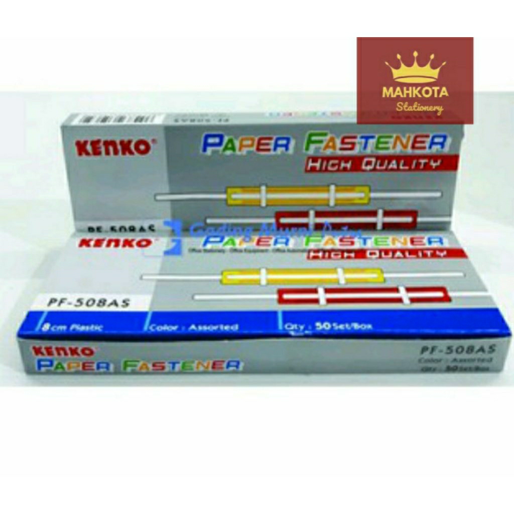 

Paper Fastener Kenko PF-508 Color/Pengikat Kertas isi 50 Pcs