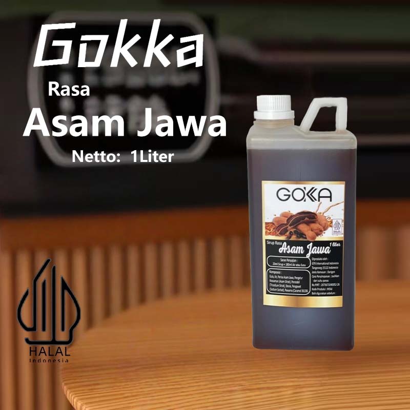 

Gokka Sirup Asam Jawa 1L - Minuman Segar Rasa Asam Jawa / Asam Jawa Syrup