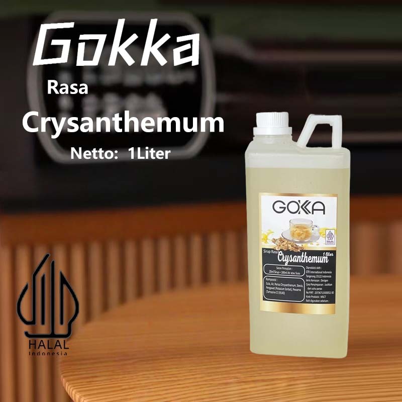 

Gokka Sirup Crysanthemum 1L - Minuman Segar Rasa Crysanthemum / Crysanthemum Syrup