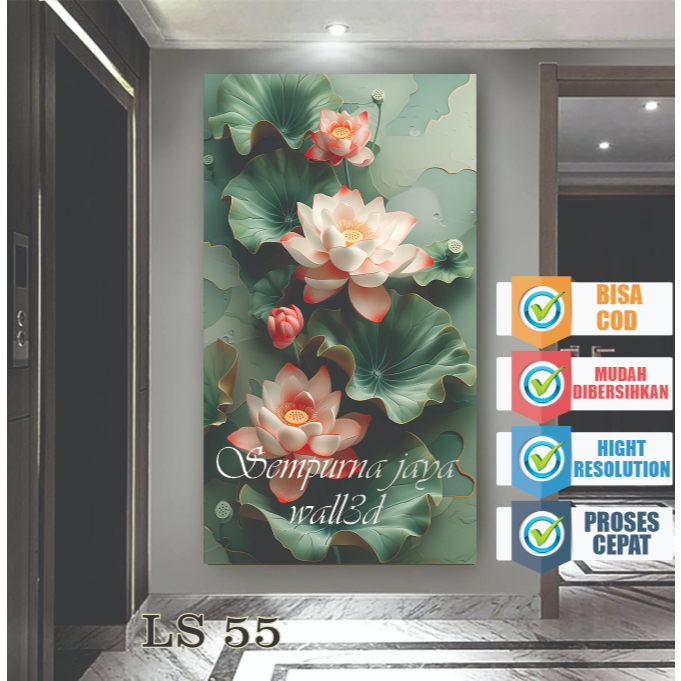 Wallpaper dinding ruang tamu, Wallpaper dinding 3d,