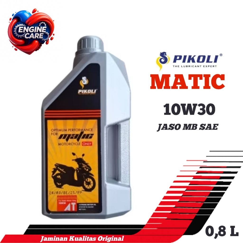Oli Matic Wangi? Pikoli Matic 0.8/1L 10W30 Oli Motor Matic Aroma Wangi Khas - ORIGINAL FREE STICKER