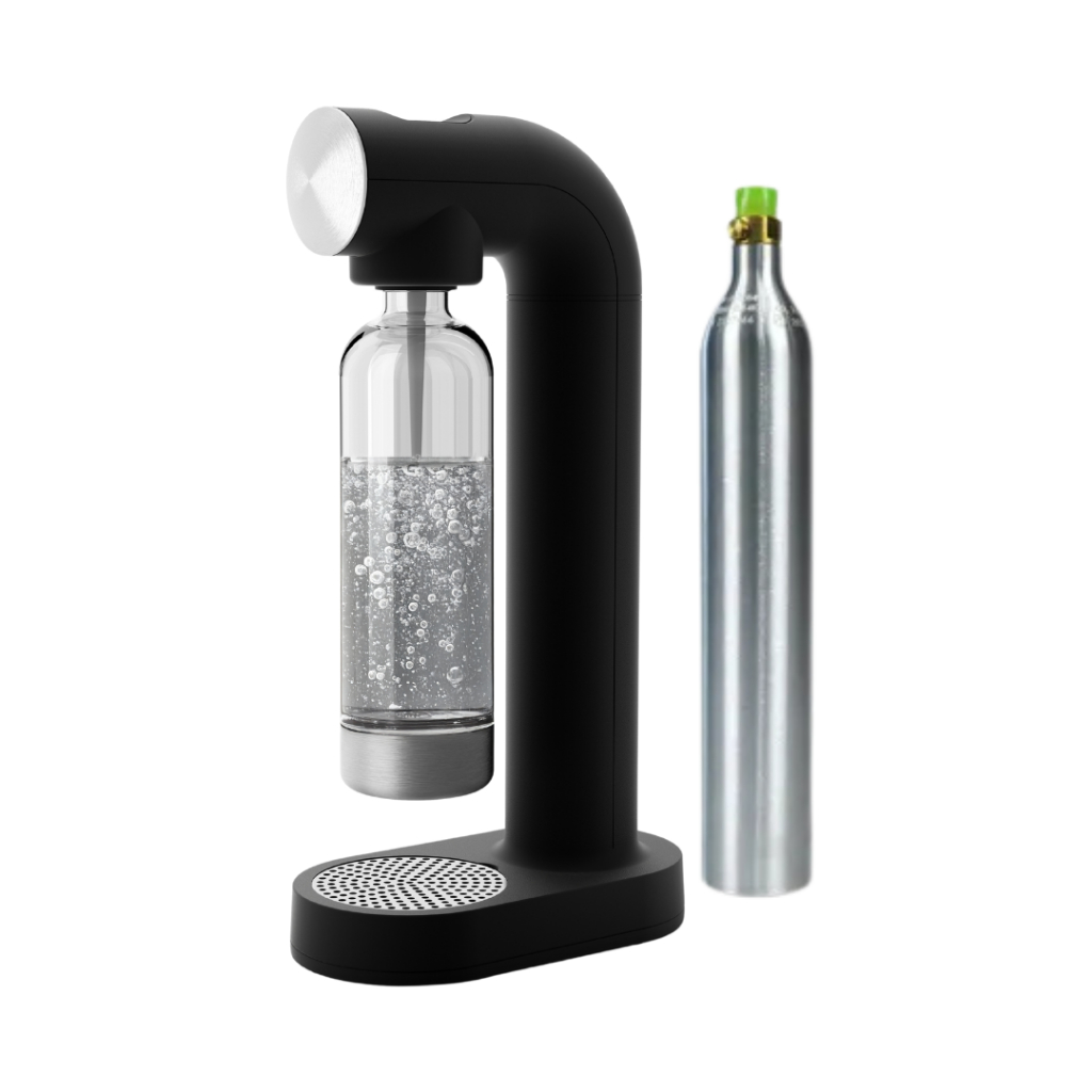 Soda Maker "The Buddy" by SodaSwap - Set 1 ; Mesin + Botol PET + 1 Tangki CO2 | Mesin Pembuat Soda, 